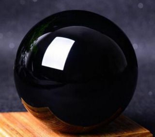 60 - 150mm,  Stand Natural Black Obsidian Sphere Large Crystal Ball Healing Stone