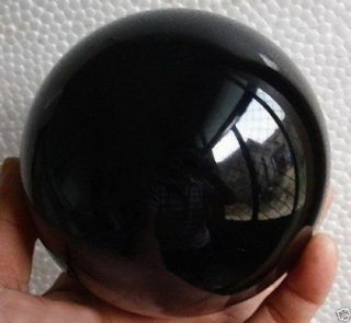 60 - 150mm,  stand Natural Black Obsidian Sphere Large Crystal Ball Healing Stone 2