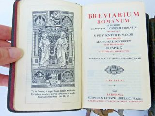 Breviarium Romanum Roman Breviary complete set of 4 vol 1926 Latin Rare Good, 7