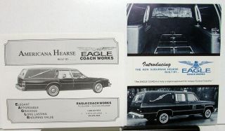 Vintage American Hearse By Eagle Coach Data Sheets Suburban Buick Olds