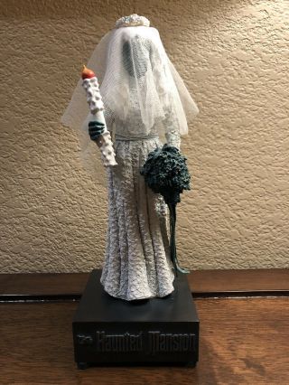 Euc Lights Sound Haunted Mansion Bride 10” Statue Figurine Constance Hatchaway