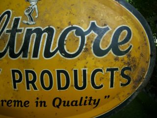 BILTMORE DAIRY PRODUCTS SUPREME QUALITY SIGN 2 ' ft.  x 3 ' ft W/ HANGER 10
