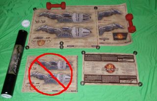 Serenity Firefly Blueprints 18 " X 24 " Set No.  264 Of 750 Limited Edition Qmx