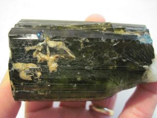 Green Tourmaline Crystal 407.  6g (himalaya mine CA) LOOK 7