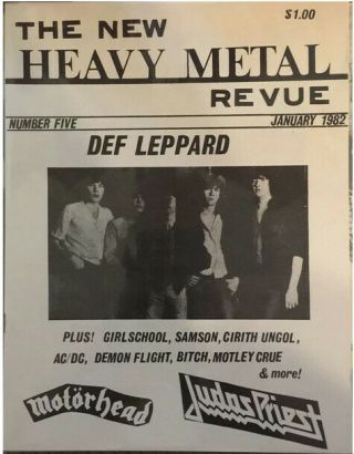 The Heavy Metal Revue No.  5 Deff Leppard January 1982