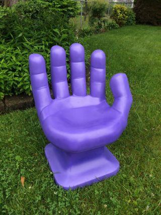 Giant Lavender Purple Hand Shaped Chair 32 " Adult 70 