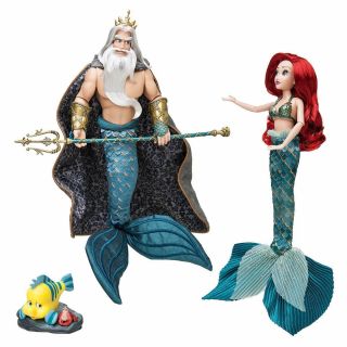 Disney Designer Fairytale Ariel & Triton Limited Edition Doll Set