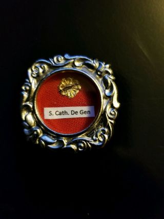 First Class Relic/hair Of Saint Catherine Of Genoa
