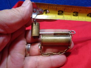 Vintage Brass Miniature Smoking Pipe BOX - L 6