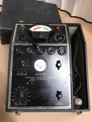 Vintage Radio City Products Co Dependable Tube Tester Model 305 Year 1935 Rare