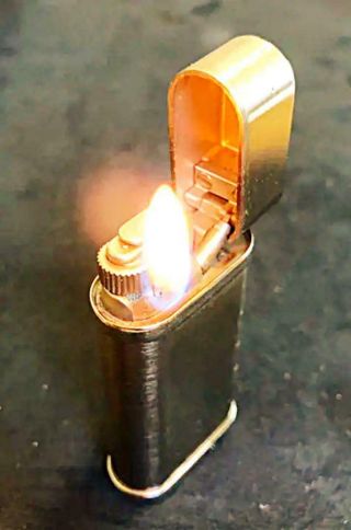 Vintage Cartier Gas Lighter swiss made silver 3
