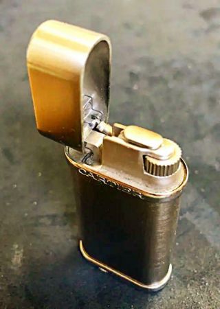Vintage Cartier Gas Lighter swiss made silver 4