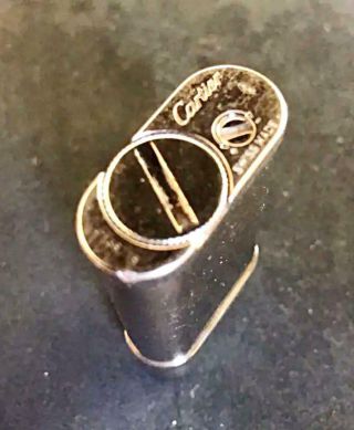 Vintage Cartier Gas Lighter swiss made silver 5