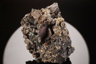 Chalcocite Pseudomorph after Covellite Crystal BUTTE,  MONTANA 8
