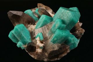 EXTRAORDINARY Amazonite & Smoky Quartz Crystal Cluster YUCCA HILL,  COLORADO 12