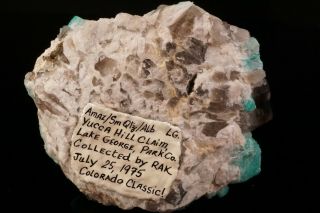 EXTRAORDINARY Amazonite & Smoky Quartz Crystal Cluster YUCCA HILL,  COLORADO 8