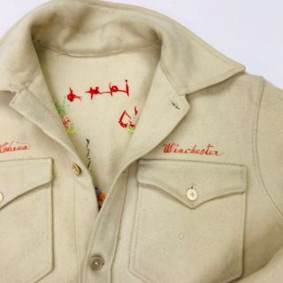 Rare Vintage 1940 ' s WW2 Souvenir Jacket Shanghai China 4