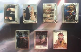2019 Topps Star Wars Chrome Legacy Complete Master Set 270 Cards All Inserts