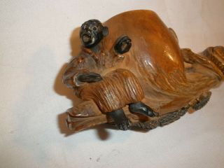 Orangewood alligator smoking pipe with seated figure antique collectable Florida 4