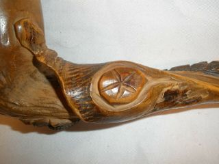 Orangewood alligator smoking pipe with seated figure antique collectable Florida 5