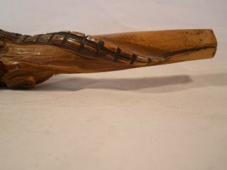 Orangewood alligator smoking pipe with seated figure antique collectable Florida 7
