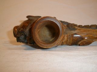 Orangewood alligator smoking pipe with seated figure antique collectable Florida 8