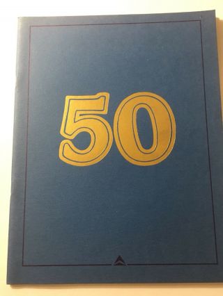 Vintage Delta Airlines 50th Anniversay Booklet 36 Pages