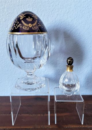 Faberge Limited Edition St Louis Perfume In Crystal Egg Numbered