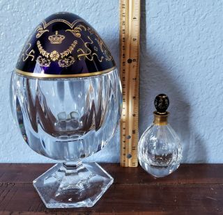 Faberge Limited Edition St Louis Perfume In Crystal Egg Numbered 4