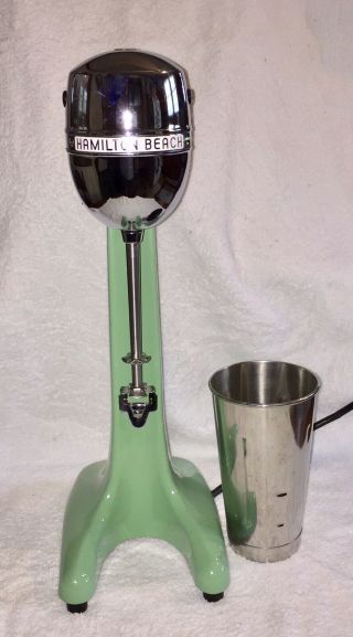 Vintage Hamilton Beach Milkshake Mixer Model Thirty 30 Jadite Green