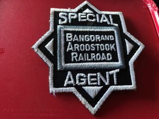 Bangor And Aroostook Railroad Police Patch
