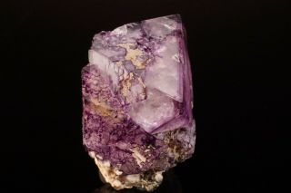 HISTORIC Purple Fluorite Crystal MT ANTERO,  COLORADO - Ex.  Museum,  Montgomery 3