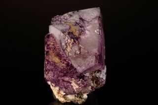 HISTORIC Purple Fluorite Crystal MT ANTERO,  COLORADO - Ex.  Museum,  Montgomery 4