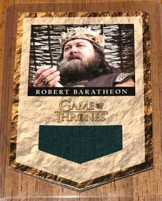 Game Of Thrones Season Two 2 Relic Card Rb1 Robert Baratheon 256/300