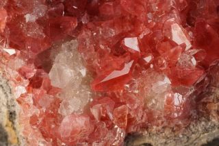 AESTHETIC Rhodochrosite Crystal Cluster UCHUCCHACUA MINE,  PERU - Ex.  Logan 3