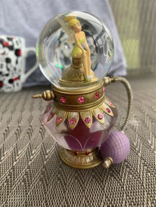 Disney World Exclusive Tinkerbell Tinker Bell Mini Snow Globe Perfume Bottle