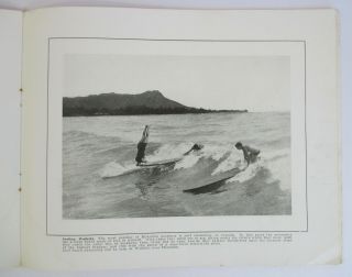 1919 ALOHA FROM HONOLULU SOUVENIR PHOTO BOOK Surfing Hula Dancers VINTAGE HAWAII 2