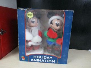Disney Mickey Mouse Santa ' s Best Christmas Animation Mickey Minnie Set 2