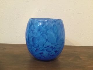Japan Ryukyus Glass Cup Okinawa Limite Gift Blue F/s