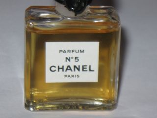 Vintage Perfume Bottle Chanel No 5 Bottle/Boxes 7 ML,  0.  24 OZ,  3/4,  Full 4