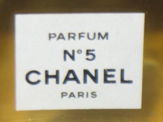 Vintage Perfume Bottle Chanel No 5 Bottle/Boxes 7 ML,  0.  24 OZ,  3/4,  Full 5