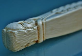 Antique Jugendstil Camel Bone Figural Cigar Cutter c.  1900 9
