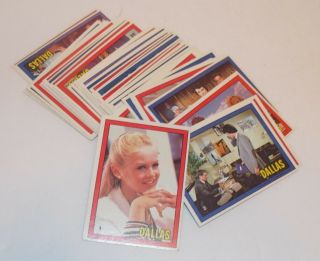 Dallas Tv Show Larry Hagman 1981 Donruss Complete 56 Trading Card Set Ex,  /nm