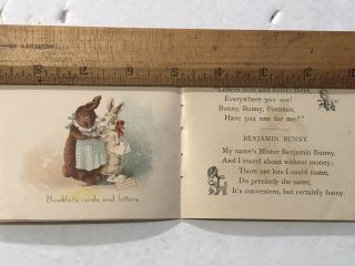 1897 Hallenbeck Millinery Albany NY Benjamin Bunny Beatrix Potter Trade Pamphlet 4