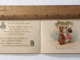 1897 Hallenbeck Millinery Albany NY Benjamin Bunny Beatrix Potter Trade Pamphlet 6