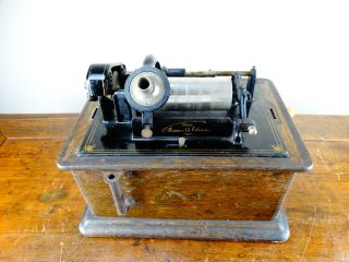 Antique Edison Standard Phonograph Gramophone Model B Cylinder Record Player 2