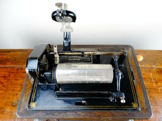 Antique Edison Standard Phonograph Gramophone Model B Cylinder Record Player 3