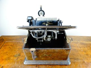 Antique Edison Standard Phonograph Gramophone Model B Cylinder Record Player 5