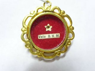 ✝ Reliquary Relic Blessed Virgin Mary B.  V.  M Our Lady Ex - Valo