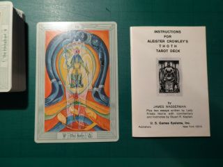 Rare 1978 Aleister Crowley THOTH tarot cards deck,  pristine,  boxed,  instructions 4